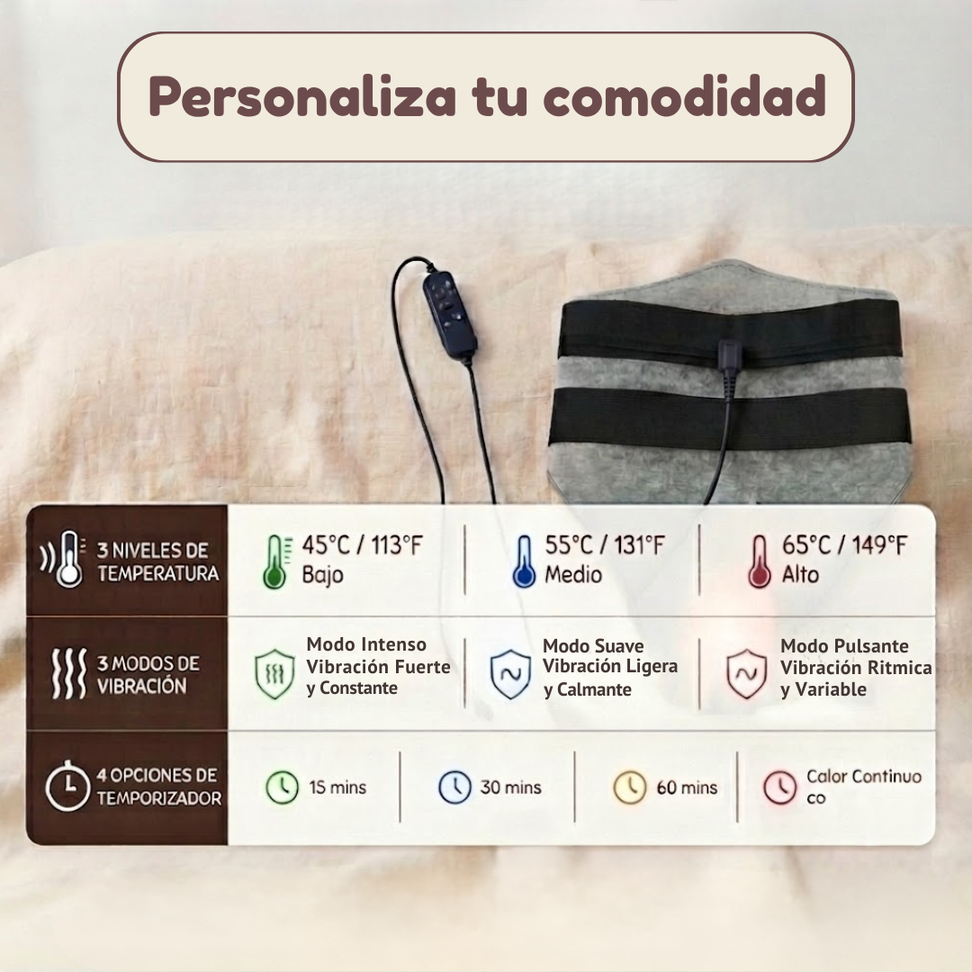 Faja térmica para el dolor menstrual